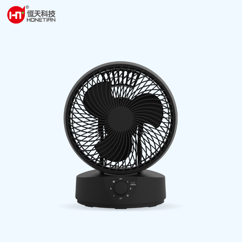 HONETIAN summer new mode 3 speeds auto oscillation knob control 8 inches AC circulator custom colors indoor plastics table fan