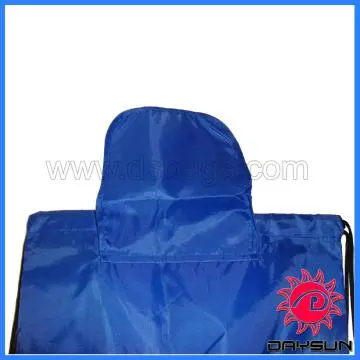 navy draw string sling backpack