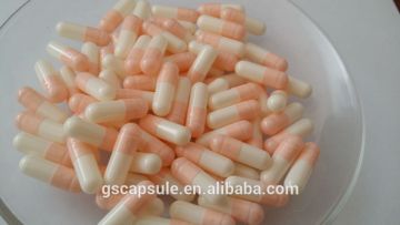 00 pink-white medicinal empty gelatin capsules