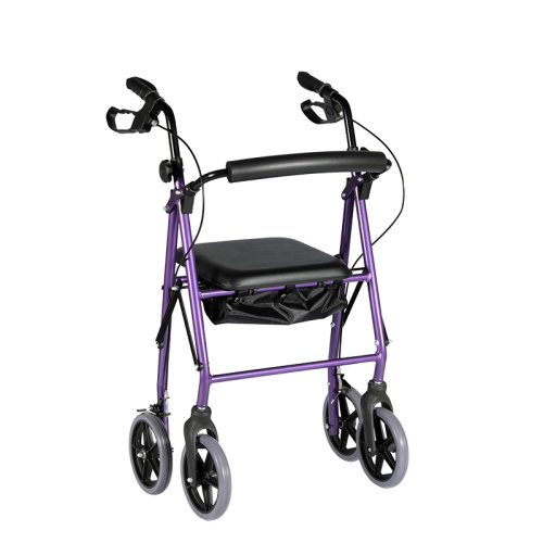 China Rollator Walker With Shopping Cart And Black Seat Manufactory