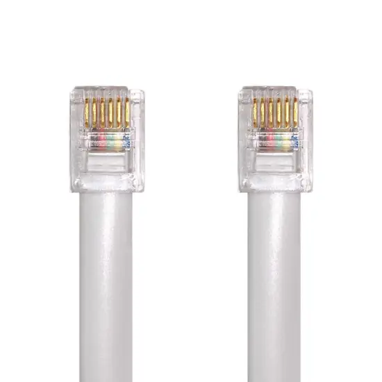 Rj12 To Rj12 6p6c Cable Assembly Flat Awg26