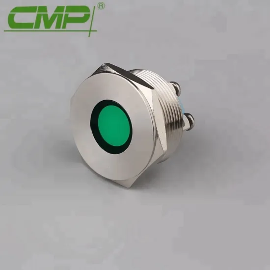 25mm Metal Stainless Steel Indicator Light 12v