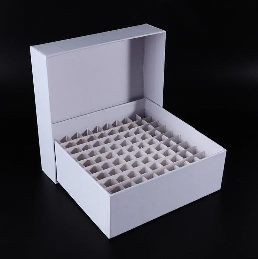 Cardboard Caja de congelación CRYO TUBE Box 100 Lugares