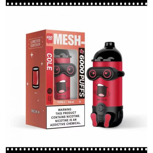 オリジナルのMesh-K 6000パフ使い捨てのVape卸売