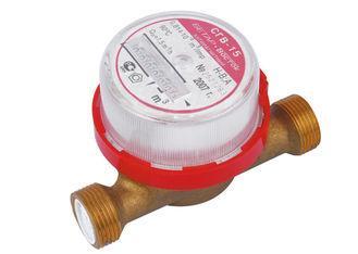 DN15mm Vane Wheel Rotary Domestic Water Meter For Hot Water