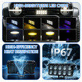 best 56W 10 Lens Aluminum designed fog lights for motorcycle & car 5000lm IP67