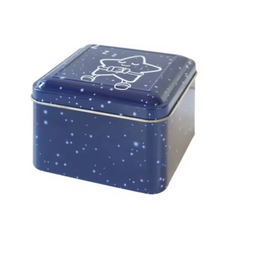 Dadi Classic Elegant Square Metal Tea Tin Box