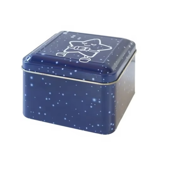 DADI Classic Elegant Square Metal Tea Tin Box