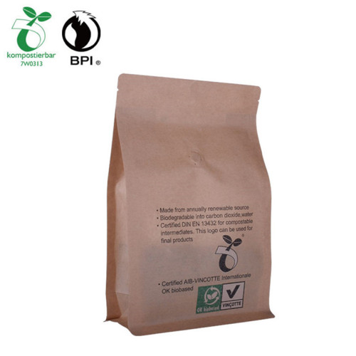 Sacs de ziplock compostables de certification BPI personnalisés