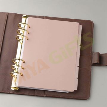 Custom Pink Blush Plastic Opaque Planner Dividers