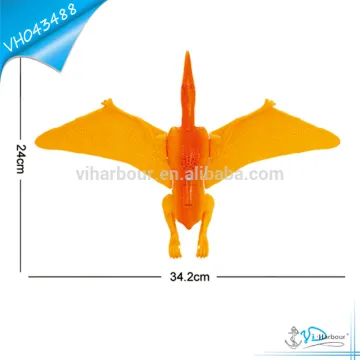 Orange Plastic Grabber Dinosaur Toys with Music and Light