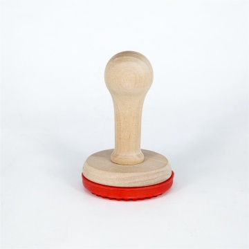 Custom Wood Handle Silicone Cake Biscuit Cookie Stamp - 3D DIY Baking Tool