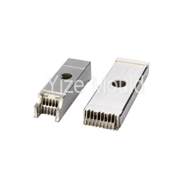 Slide inserts for auto connector plastic precision mould inserts with CNC machining