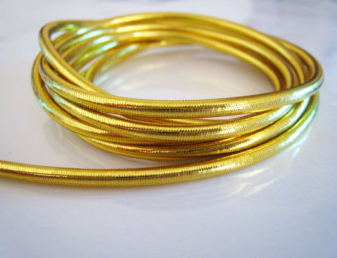 Gold metallic elastic cord2