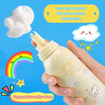 Fruit Acid Vitamin C Foam Mousse Body Lotion 120ml Whitening Moisturizing Body Lotion