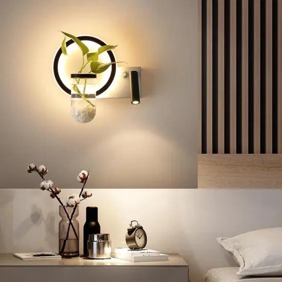 INSHINE black simple bulb Wall Lamp