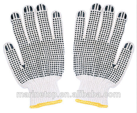 Cotton Working Gloves Non Slip Dots
