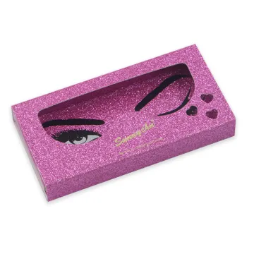Custom beauty eyelash packing box for cosmetic
