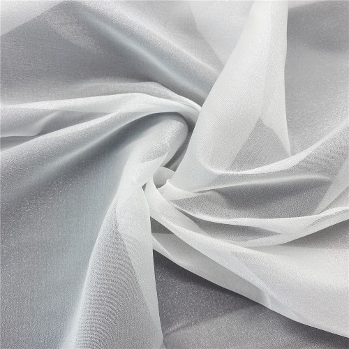 White Snow Organza Tulle Fabric untuk Gaun Pengantin