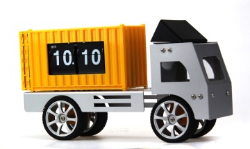 Factory Price 100% Handmade Metal shop truck flip clock designed and patent owned by Mktime