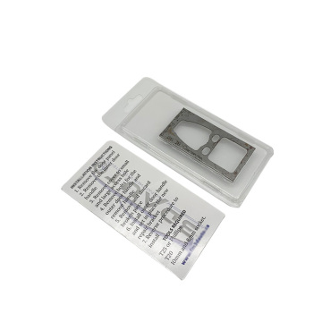 Clear cavity thermoformed blister cards clamshell