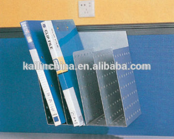 KF-39 hanging accessories factory direct sell green certificate custom made metal file divider book shelf