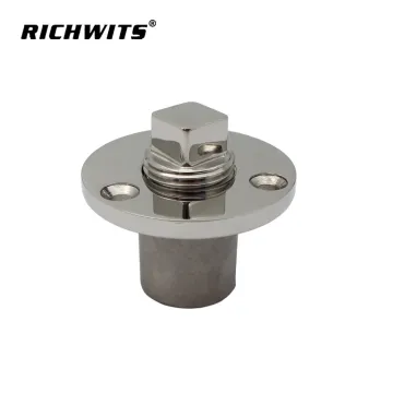 1/2" garboar drain plug marine accessories 316 stainless steel boat drain plug
