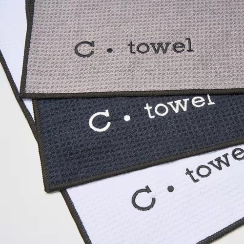Waffle Best funny golf towel custom