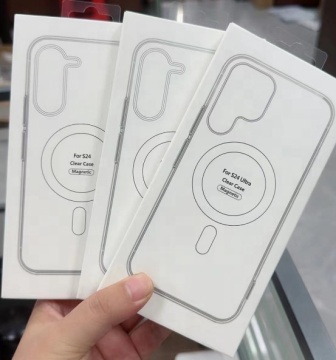 Transparent Magnetic Wireless Charging Case for Samsung S24 Ultra, S23 Plus, S22