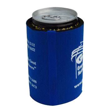 Can Cooler/Holder, Made of Neoprene, Various Colors and Designs are Available