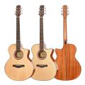 Solid spruce top acoustic guitar