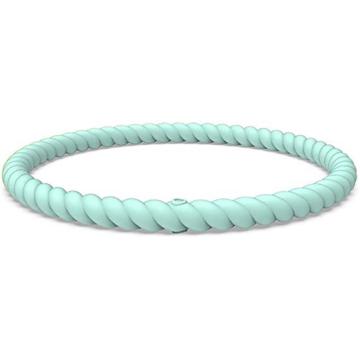 Anneaux personnalisés Bracelet en silicone empilable tressable