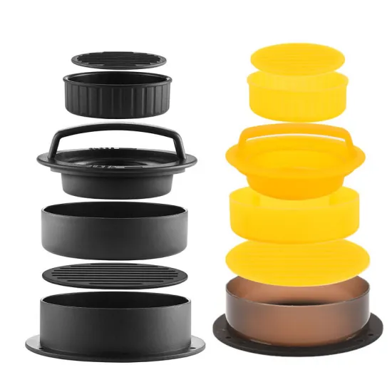 Nonstick Plastic Round Hamburger Meat Press: A Household Essential for Perfect Burgers
