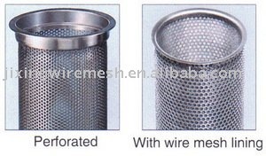 Perofated galvanized filter mesh basket