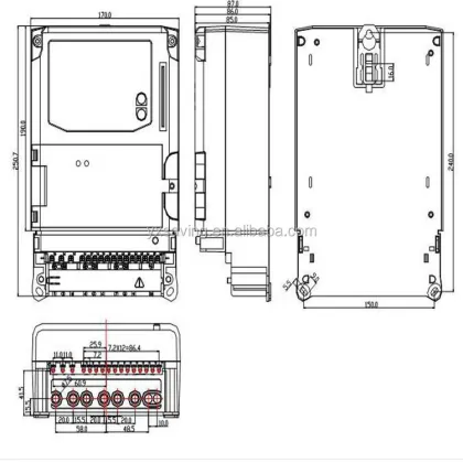 China Factory Price Smart Three Phase Energy Meter