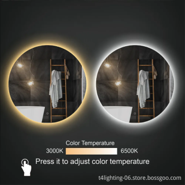 Copper-Free Round LED Light Backlit Bathroom Mirror