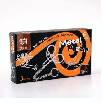 promotional gift set metal puzzle toy