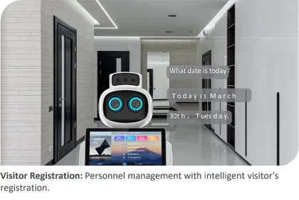Intelligent Greeting Robots for Office Automation