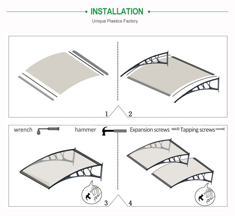 polycarbonate crystal corrugated sheet