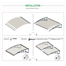 polycarbonate crystal corrugated sheet