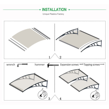 polycarbonate crystal corrugated sheet