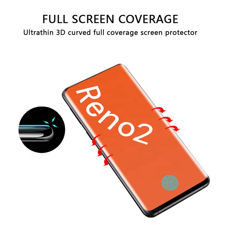 Full coverage screen protector for OPPO Reno 2