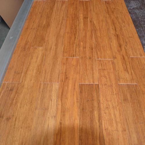 Klik Kunci Solid Carbonized Strand Woven Flooring Bambu