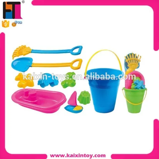 Summer Kids Favorite Beach Bucket Toys Plastic Sand Beach Toy