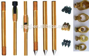 Copper Earth Rod/Ground Rod/Stay Rod With Clamp