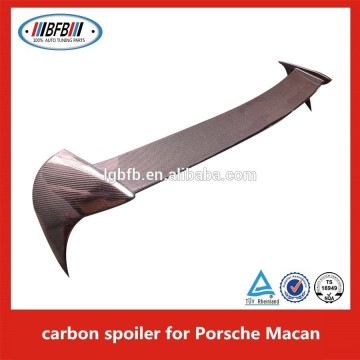 Carbon fiber car rear spoiler for porsche macan