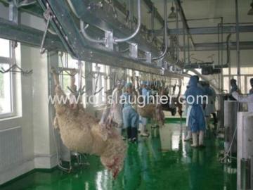 Slaughter Equipment Sheep Balanced Pre Dehiding Automatic Conveying Line 