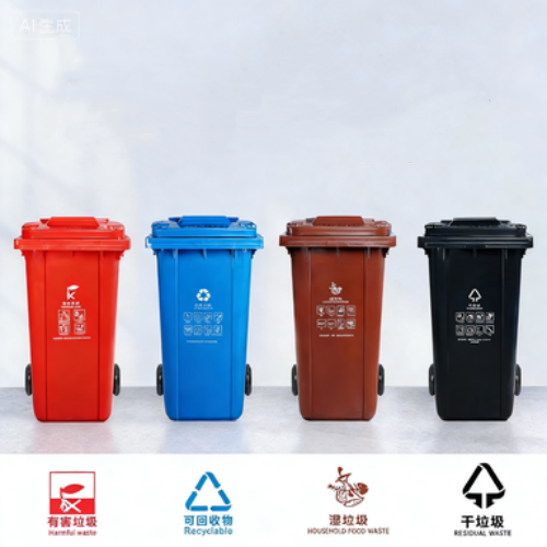 Durable 240L Waste Bin for Hotel Mall Outdoor Use