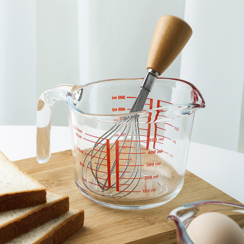 Handle Microwave Heat-resistant Glass Baking Measuring Cup