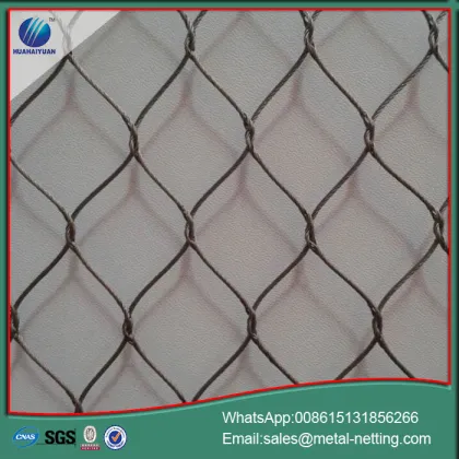 safety rope netting decorative wire rope mesh